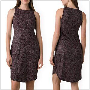 Prana Emerald Lake Deep Pine Spots Pocket Sleeveless Stretch Dress NWT New S